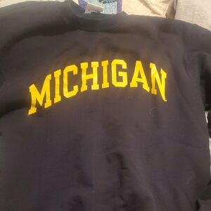 Michigan Navy Blue Sweater